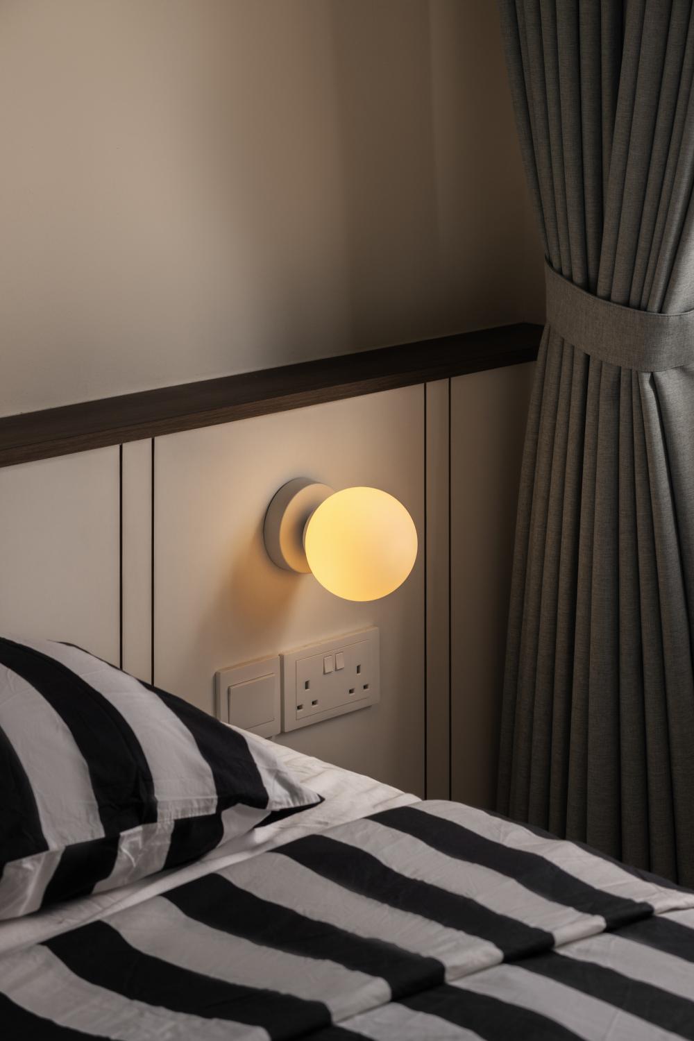Country Bedroom with Lighting and Decorative Lighting