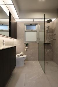Modern Bathroom at 3 Room HDB @ Toa Payoh