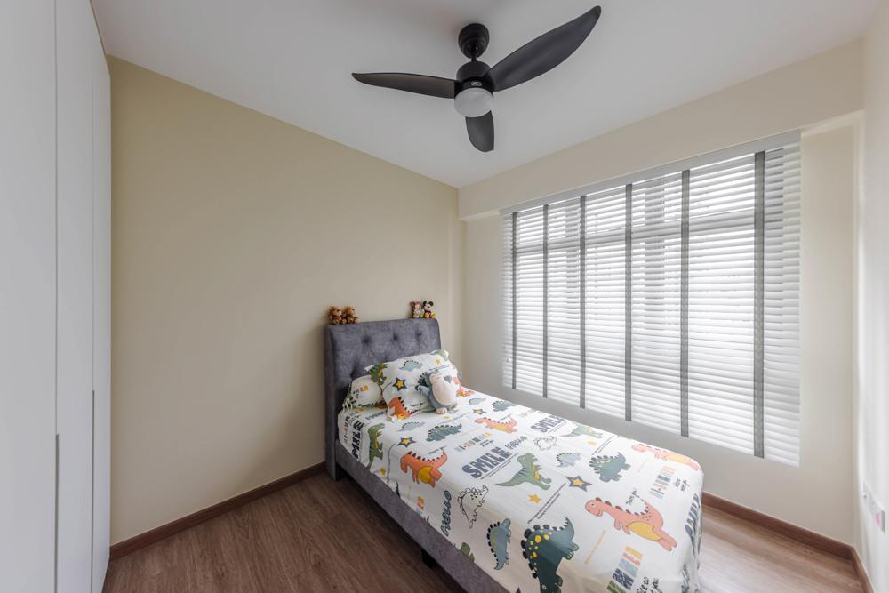Transitional Bedroom with Vinyl Flooring and Wardrobe