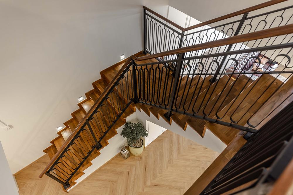Transitional Hallway with Vinyl Flooring and Flooring