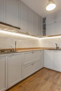 Transitional Kitchen at Serangoon Maisonette