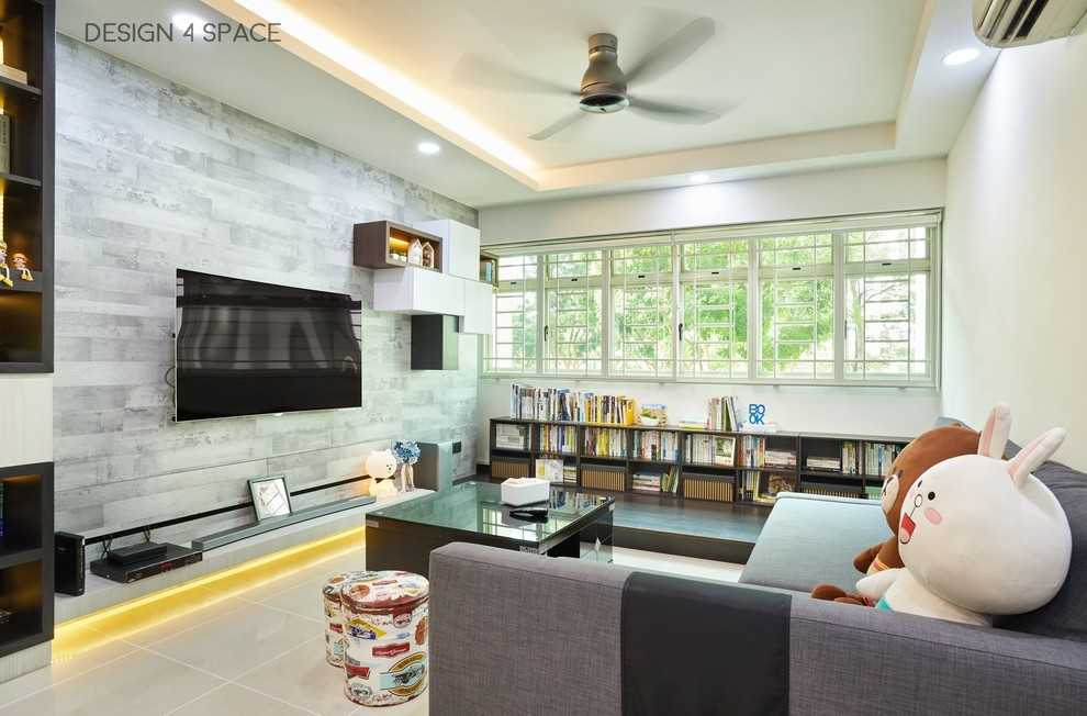 Modern Bedroom with Cove Lighting and Drop Ceiling