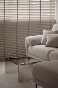 Minimalist Living Room at 685 Race Course