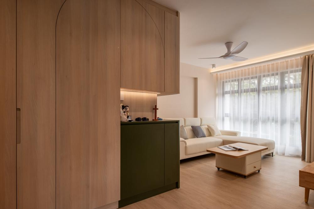 Contemporary Hallway with Cove Lighting and Drop Ceiling