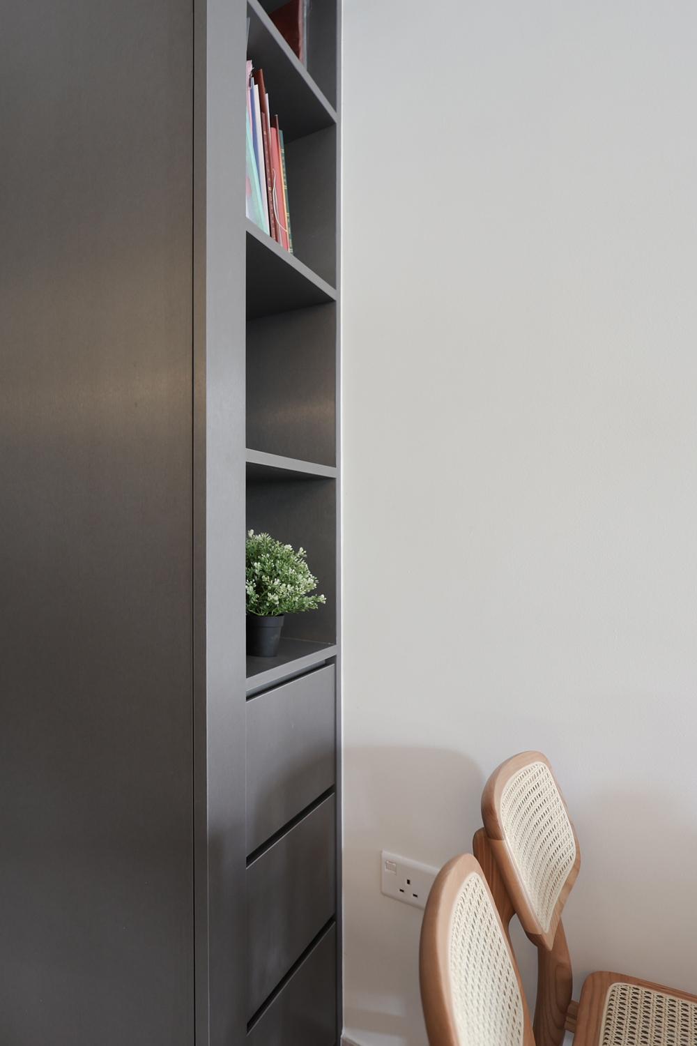 Modern Dining Room with Storage Cabinets and Display Cabinets