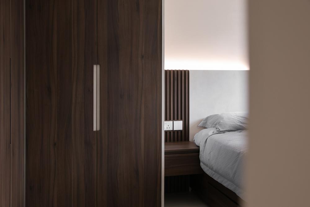 Modern Bedroom with Wardrobe and Built-in Bed
