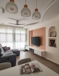 Minimalist Living Room at 306C TENGAH DRIVE