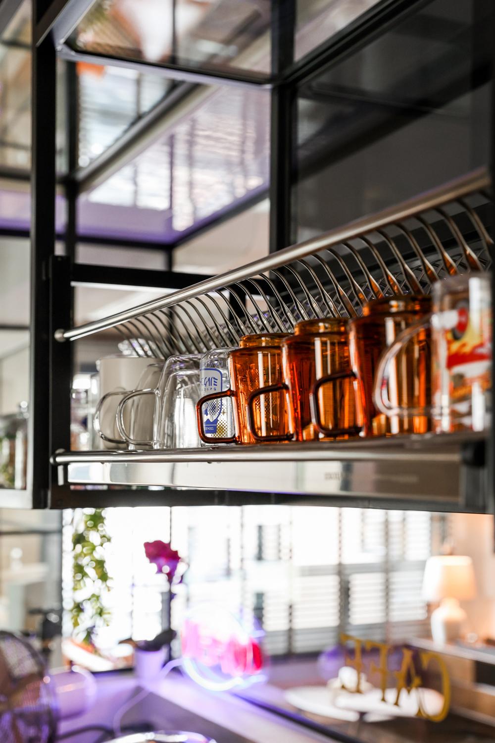 Industrial Kitchen with Kitchen Accessories and Lighting