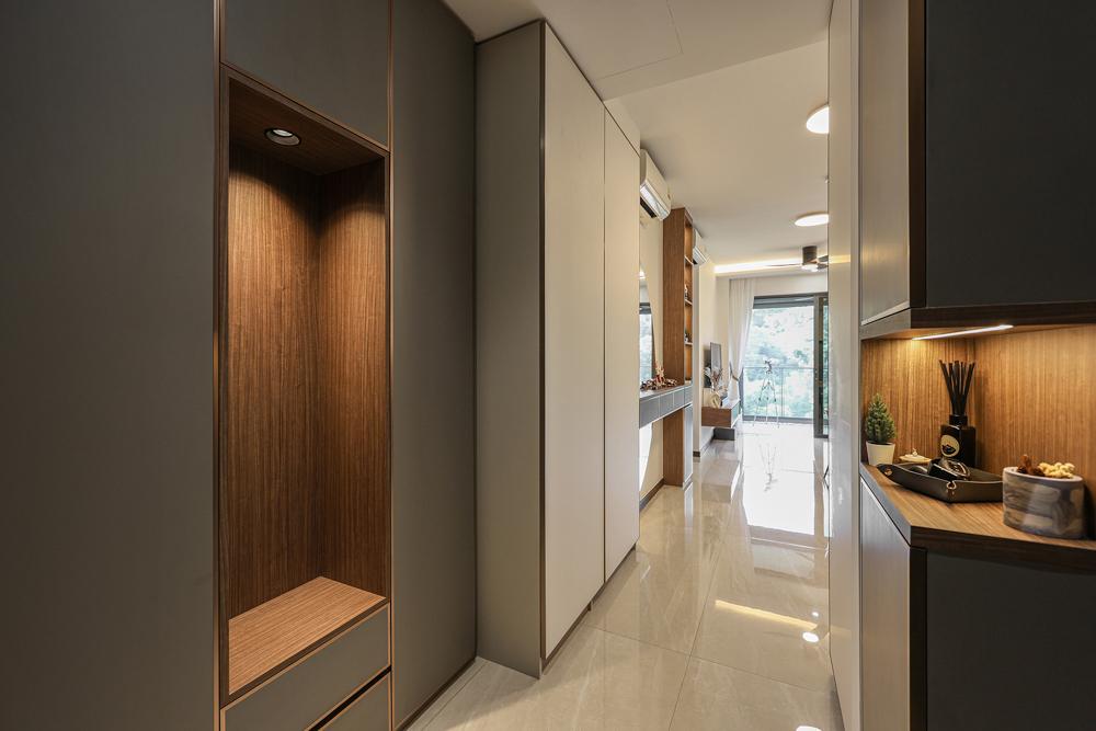 Modern Foyer with Settee and Sofa