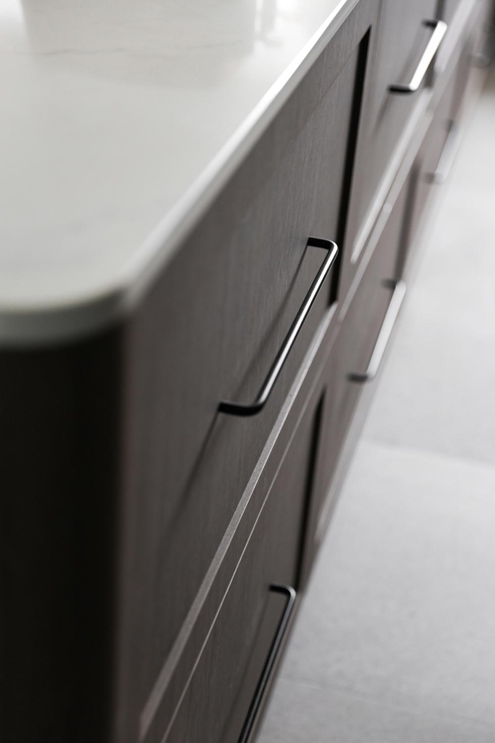 Asian Kitchen with Countertop and Homogeneous Tiles