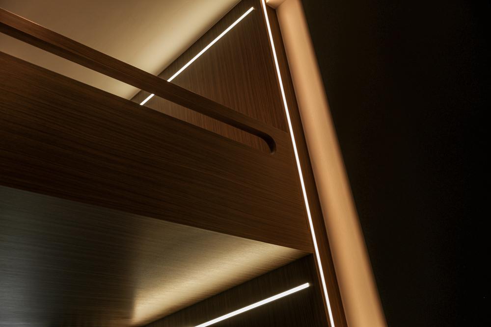 Minimalist Bedroom with Loft and Lighting