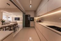 Minimalist Kitchen at 5 Room HDB @ Masiling