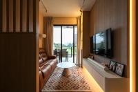 Scandinavian Living Room at Dairy Farm Residences