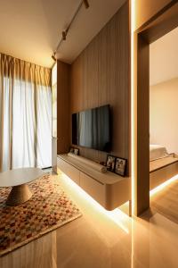 Scandinavian Living Room at Dairy Farm Residences