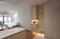 Minimalist Resale 3-Room HDB by Space Atelier Pte Ltd