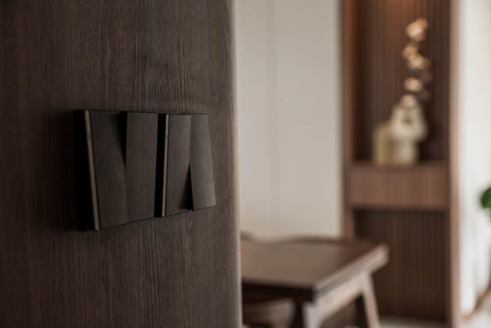Modern Hallway with Storage Cabinets and Display Cabinets