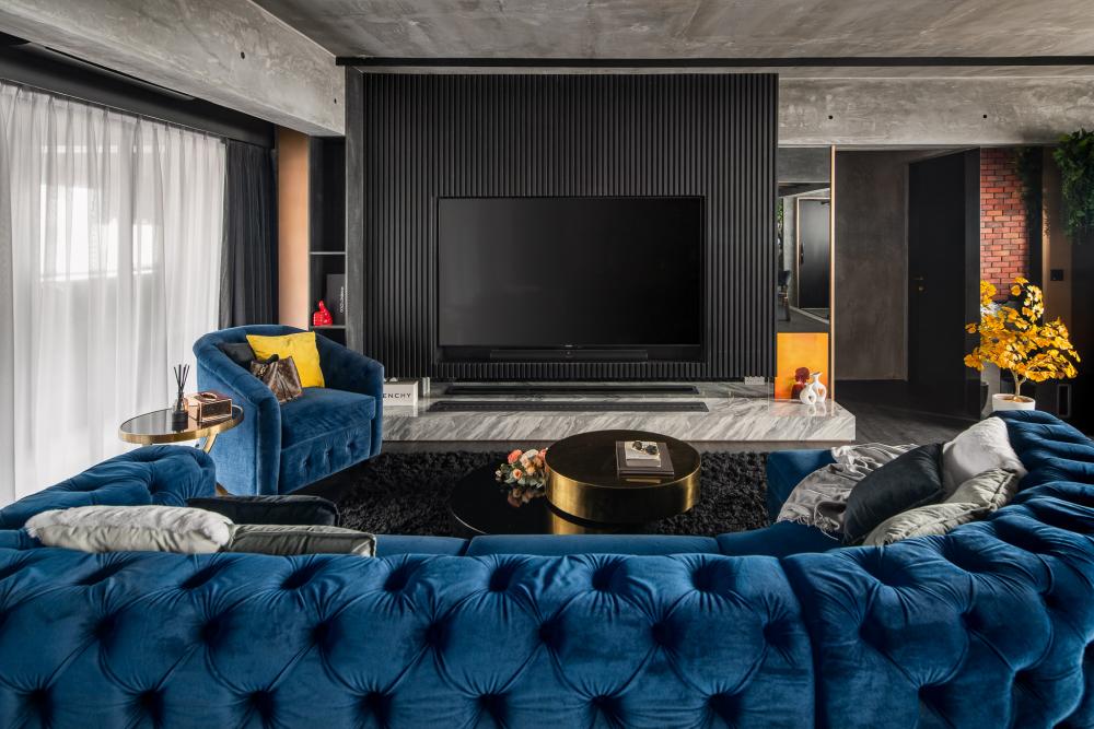 Modern Living Room with Sofa and Coffee Table