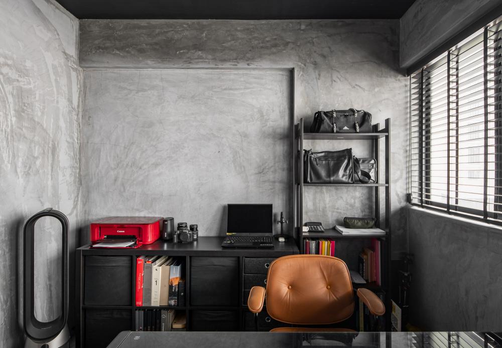 Modern Study with Desk and Desk Chairs