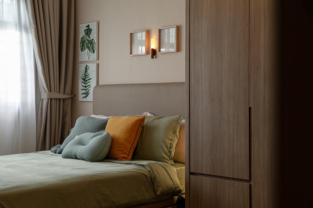 Country Bedroom with Artwork and Wardrobe