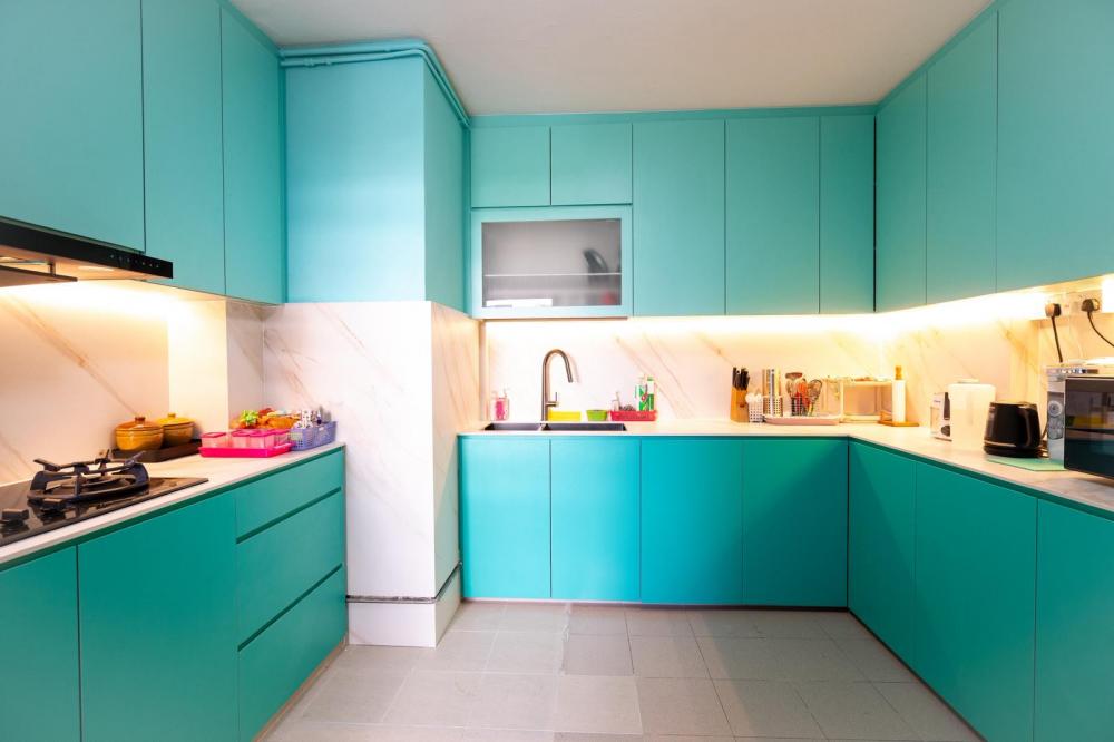 Eclectic Kitchen with Kitchen Backsplash and Kitchen Accessories