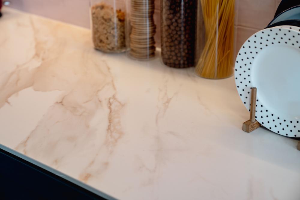Country Kitchen with Countertop and Kitchen Accessories
