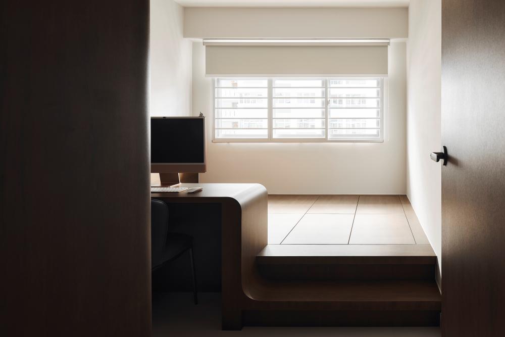 Contemporary Bedroom with Storage Cabinets and Queen Bed