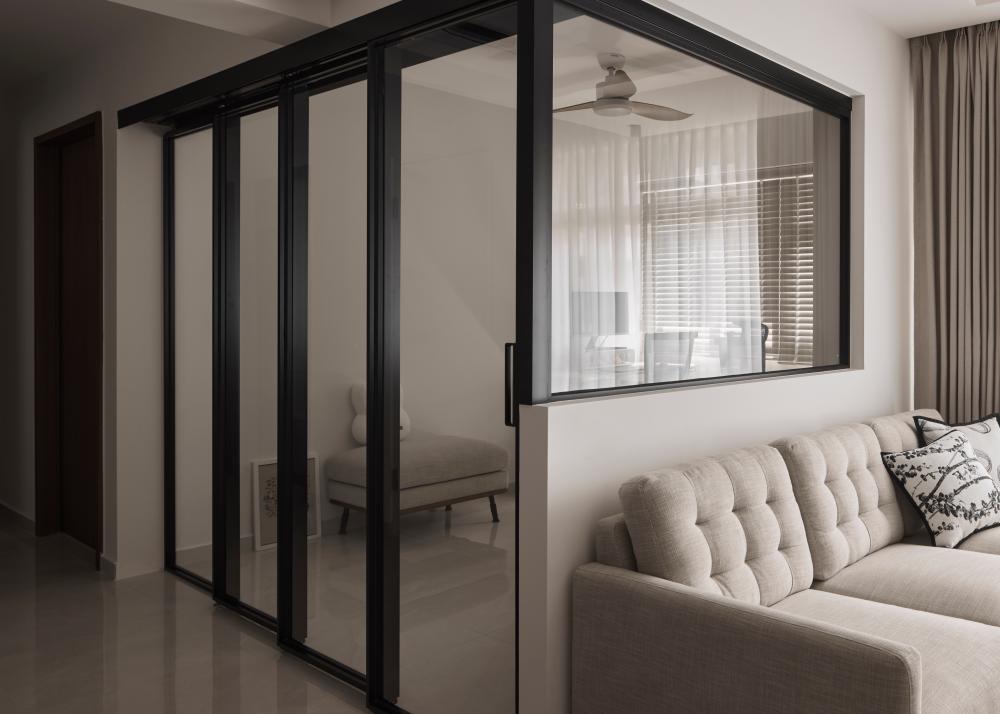 Contemporary Living Room with Sofa and Sofa Beds