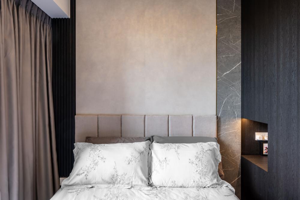Contemporary Bedroom with Wardrobe and Built-in Bed