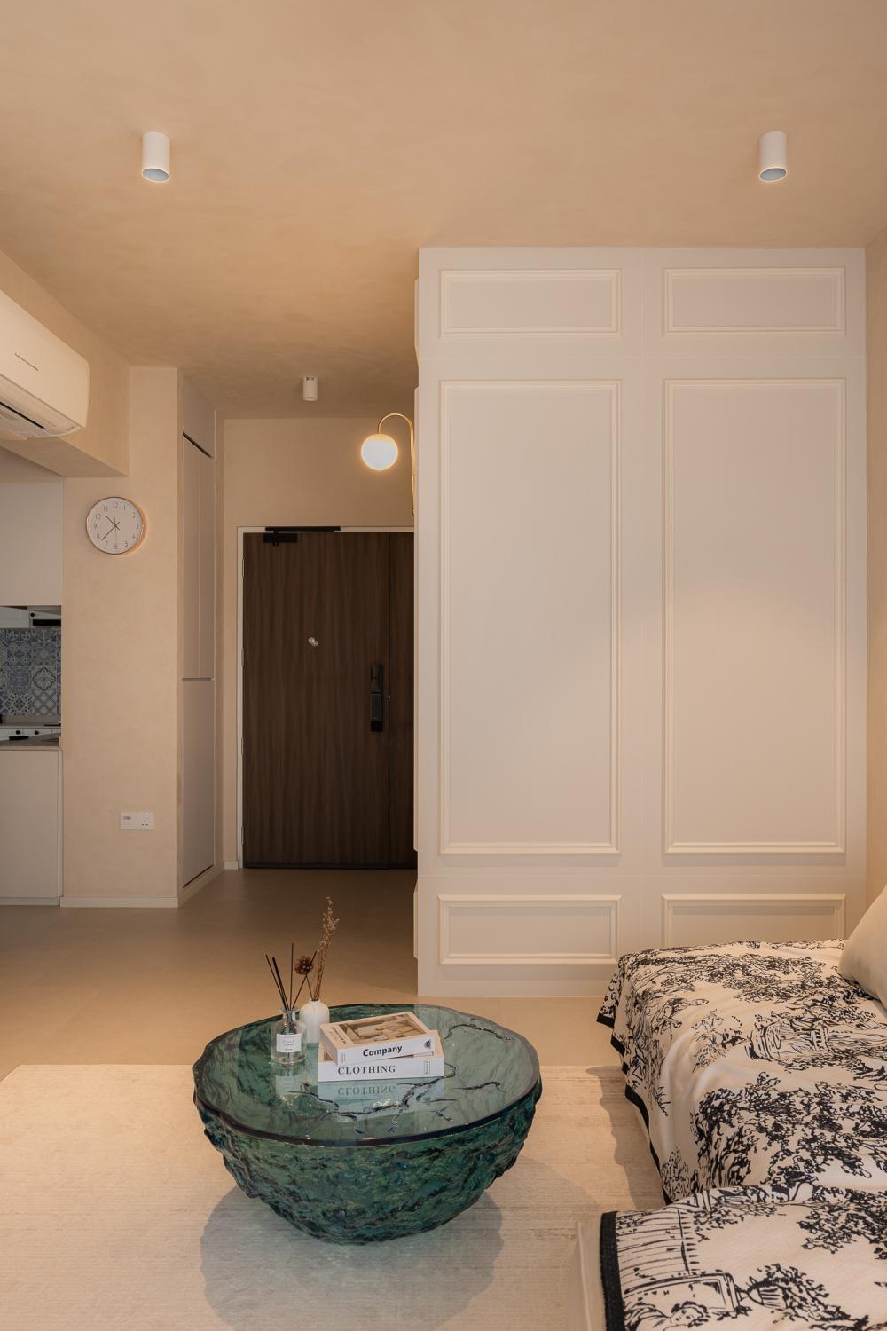 Scandinavian Entryway with Shoe Rack and Small Storage