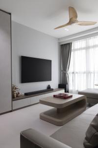 Contemporary Living Room at 264C Compassvale Bow