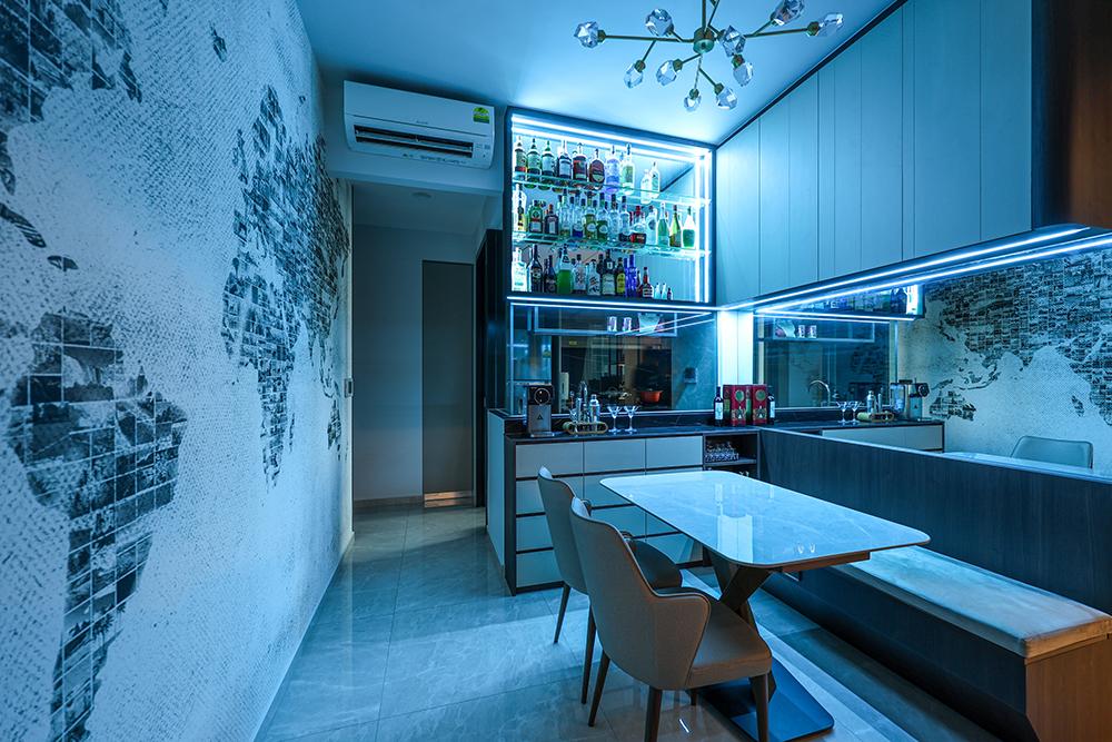 Modern Dining Room with Settee and Sofa