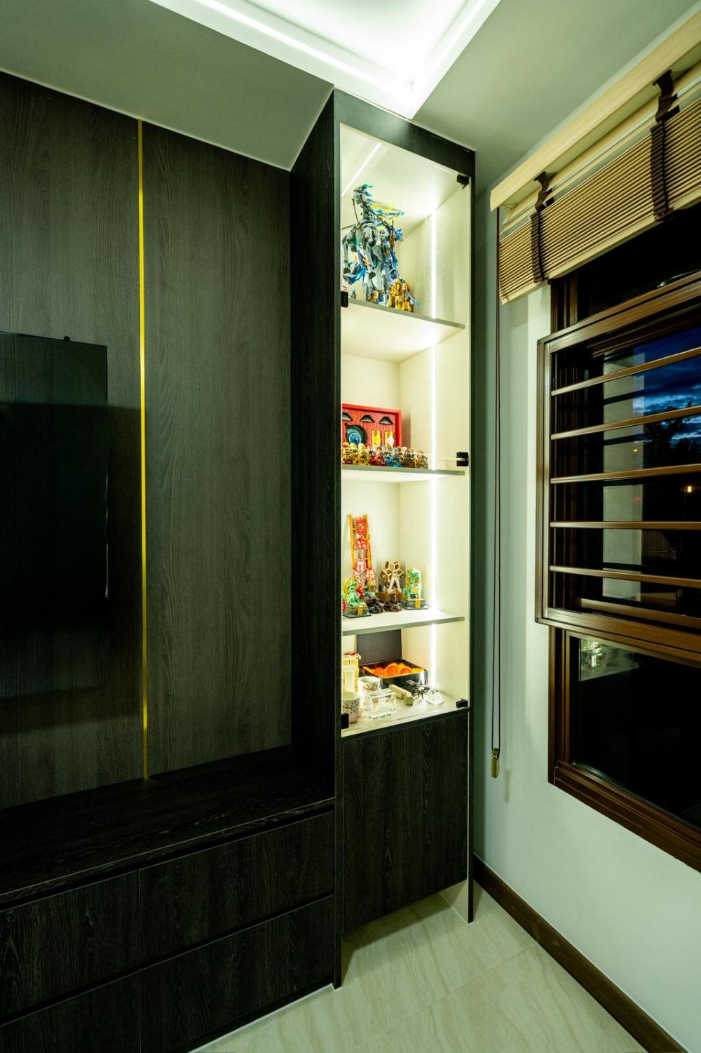 Modern Living Room with TV Console and TV