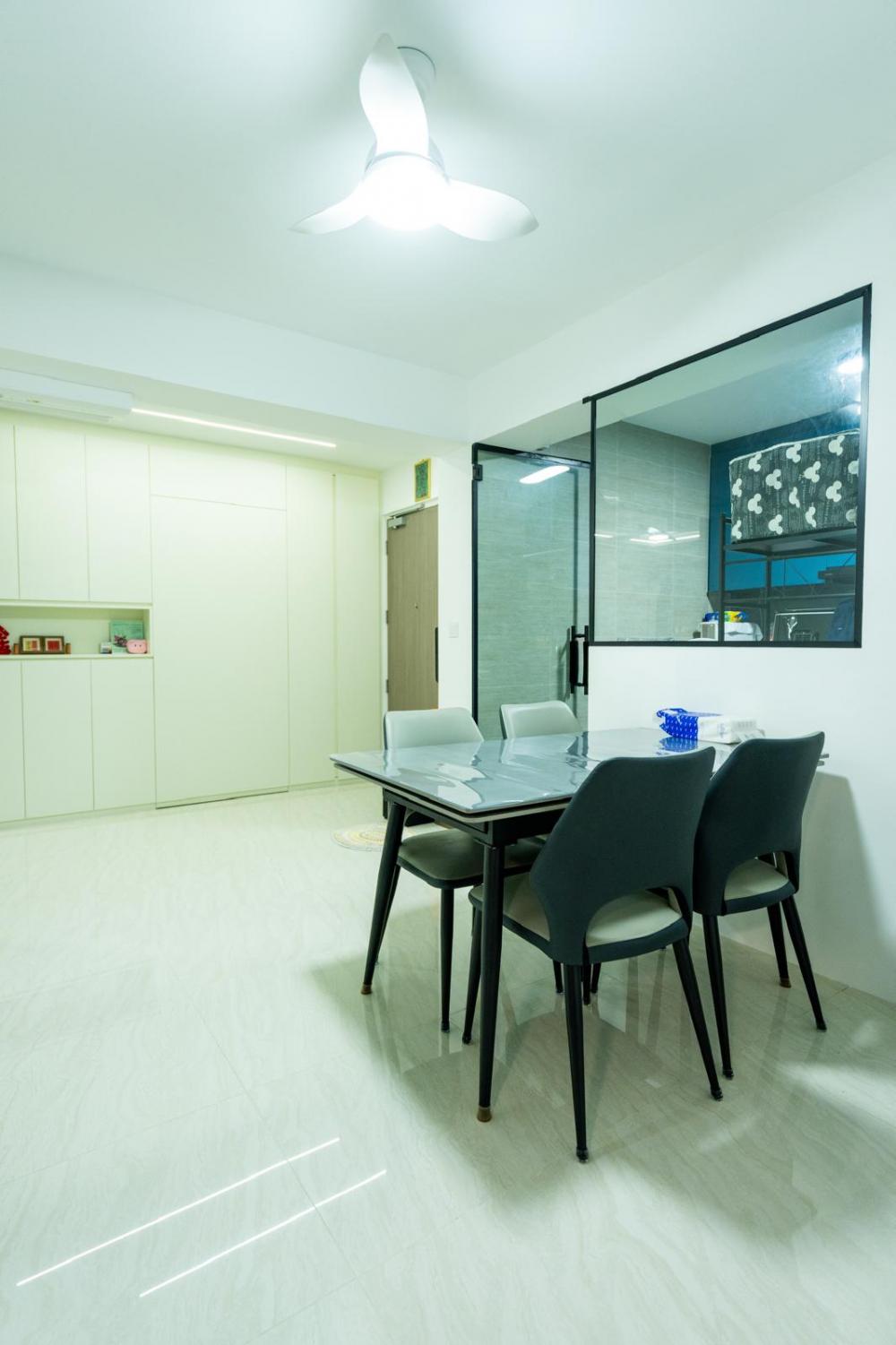 Modern Dining Room with Dining Table and Dining Chairs