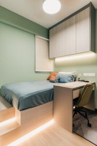 Modern Bedroom at Lake Life Condominium