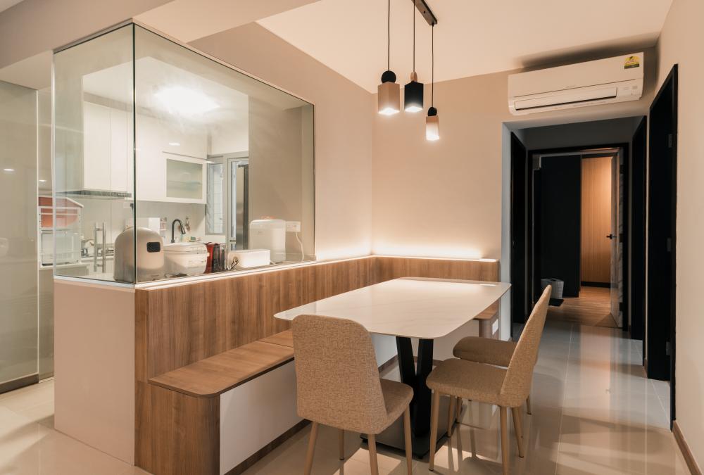 Modern Dining Room with Settee and Sofa
