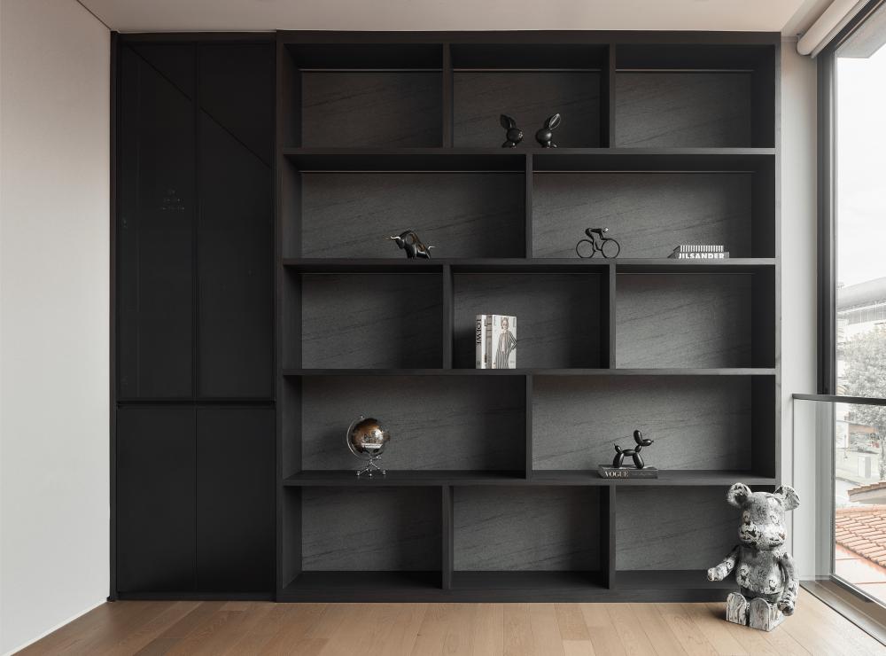 Modern Study with Lighting and LED Strip