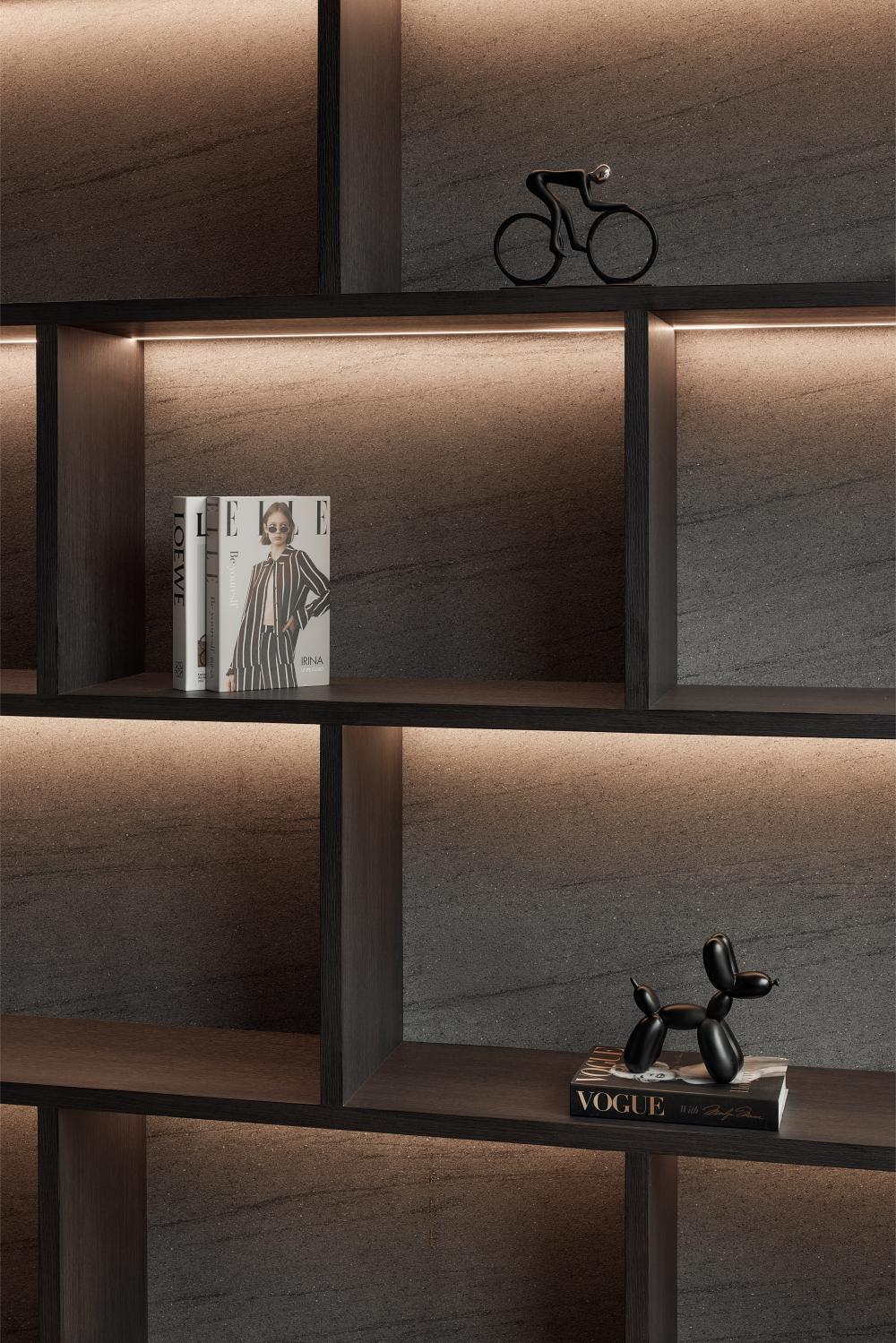 Modern Study with Lighting and Lamps