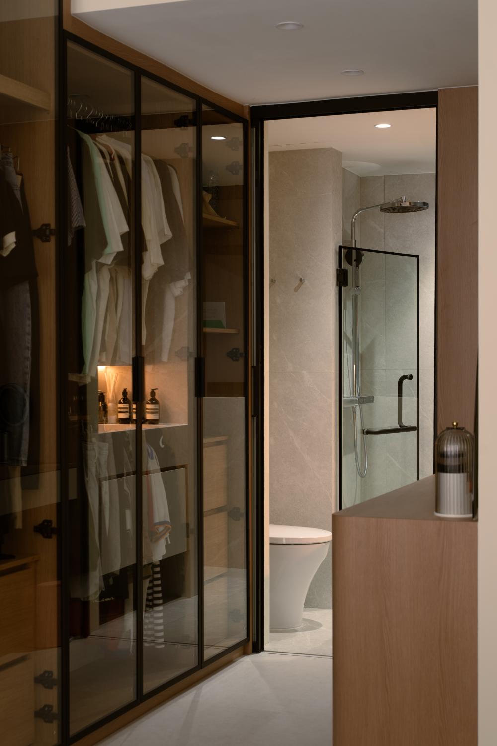 Modern Bedroom with Wardrobe and Sliding Wardrobe