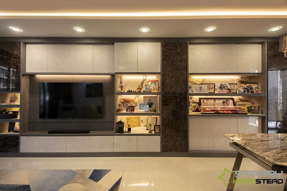 Modern Living Room with TV and Storage Cabinets
