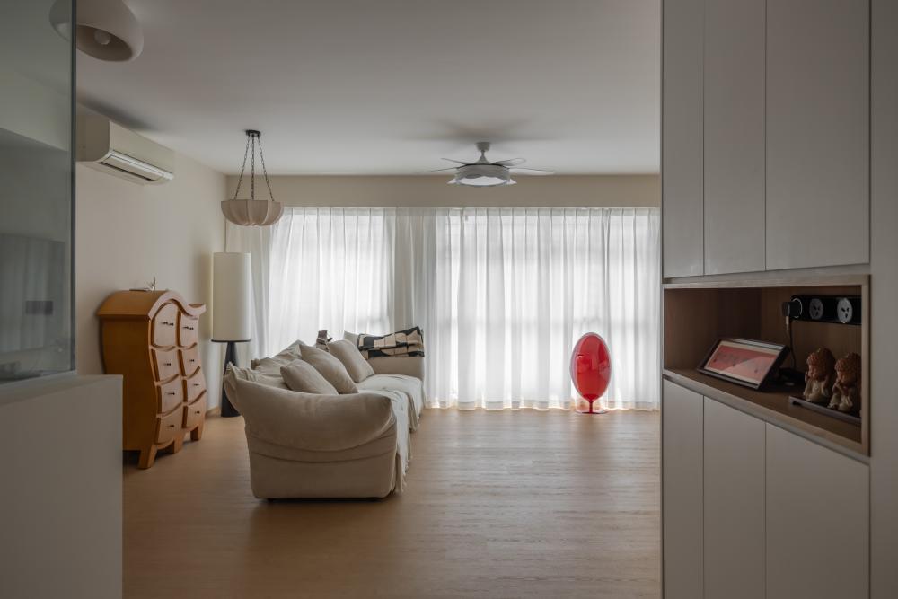 Contemporary Entryway with Seating Bench and Console Table