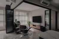 Modern Living Room at Tampines GreenRidges