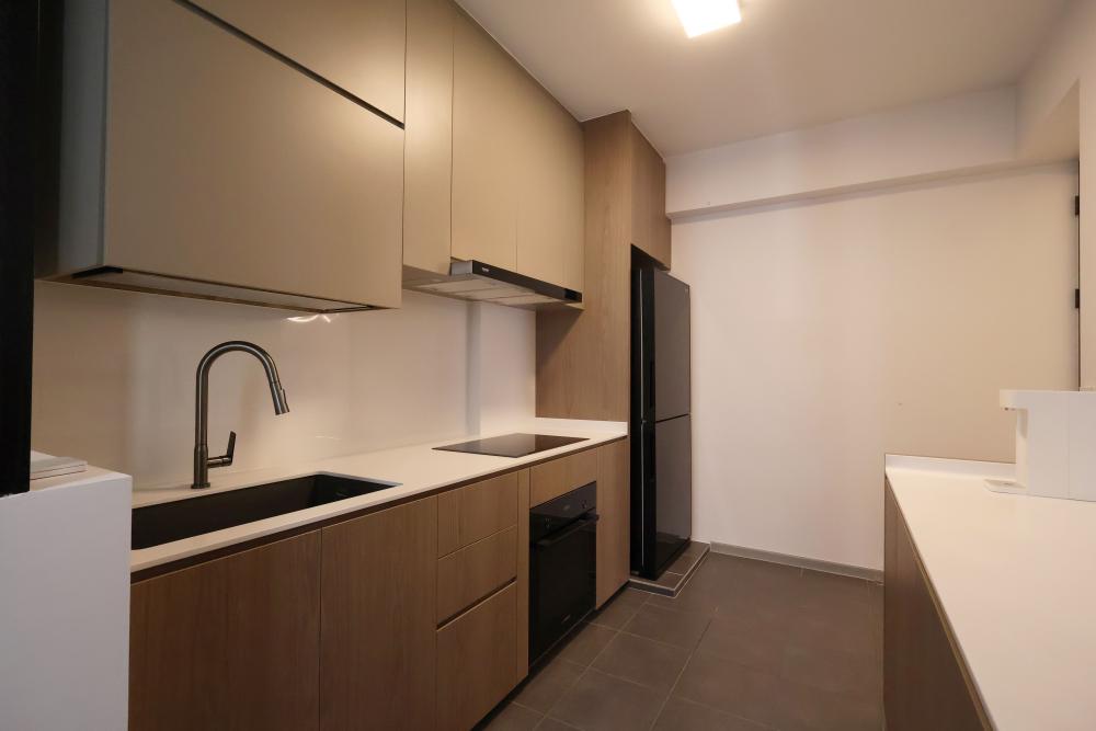 Modern Kitchen with Kitchen Accessories and Kitchen Tap