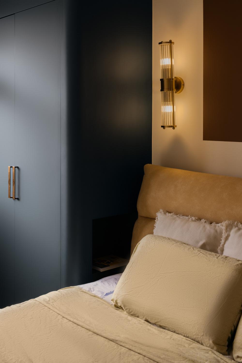 Eclectic Bedroom with Wardrobe and Queen Bed