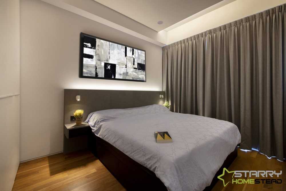 Modern Bedroom with Wardrobe and Bed