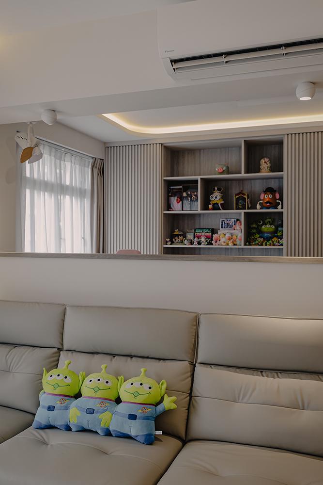 Modern Home Office with Storage Cabinets and Bookcases