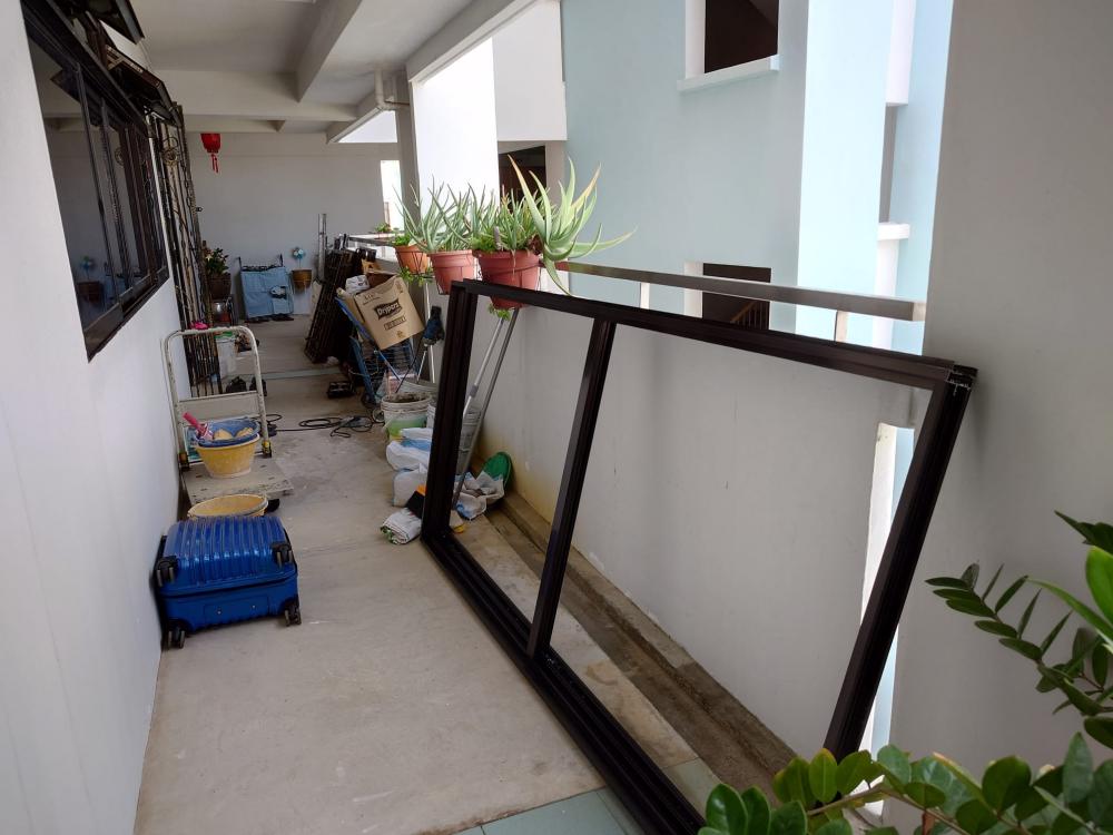 Asian Entryway with Shoe Rack and Small Storage