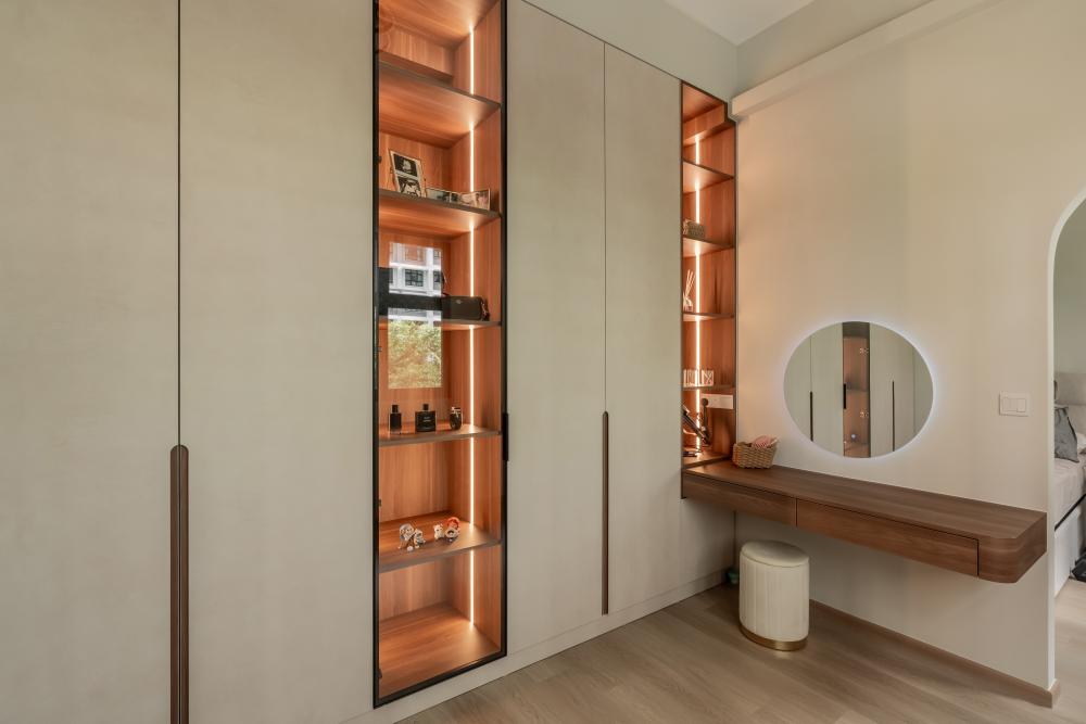 Modern Bedroom with Wardrobe and Sliding Wardrobe