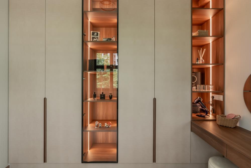 Modern Bedroom with Cove Lighting and Wardrobe