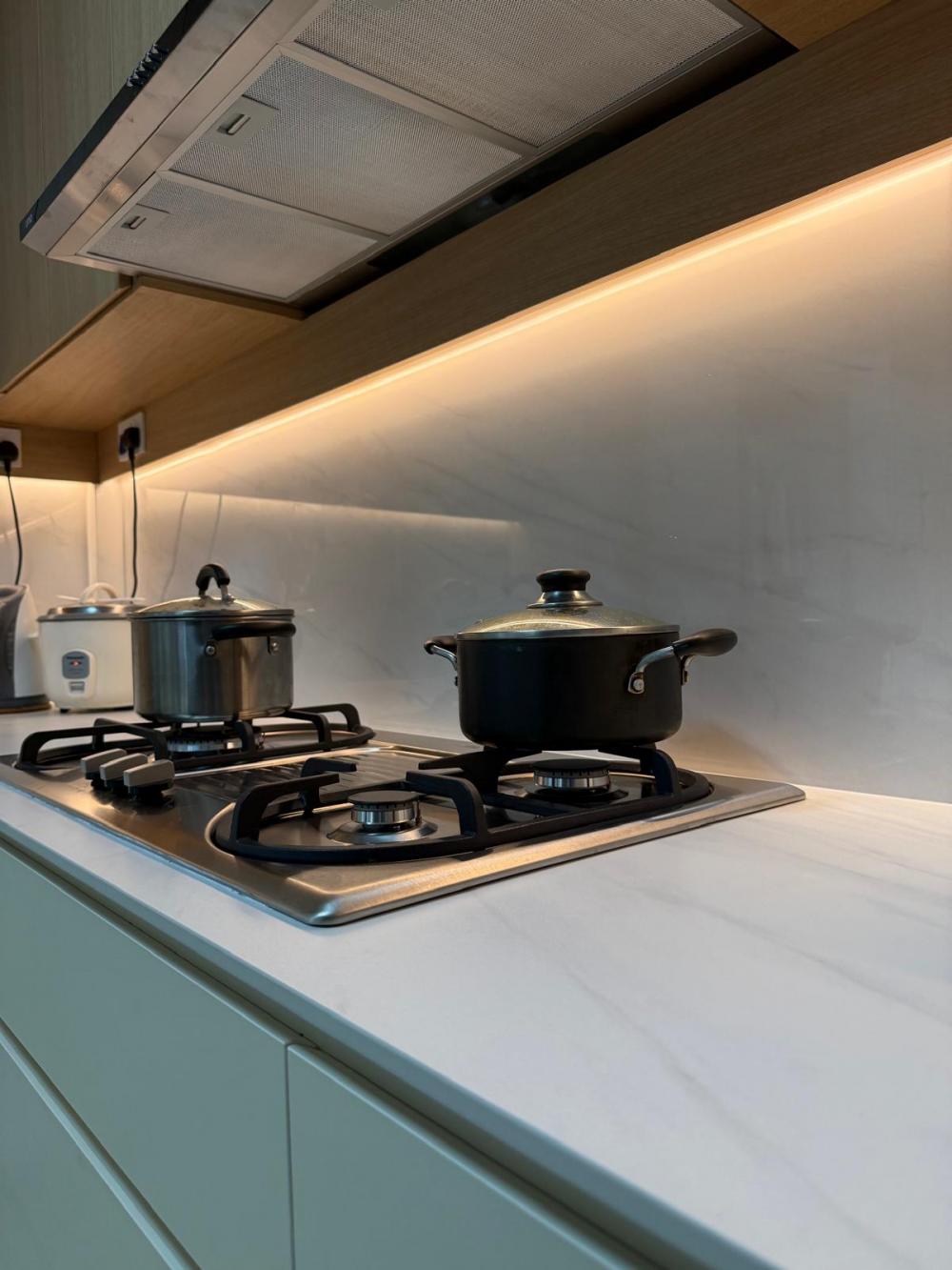Modern Kitchen with Countertop and Cupboard