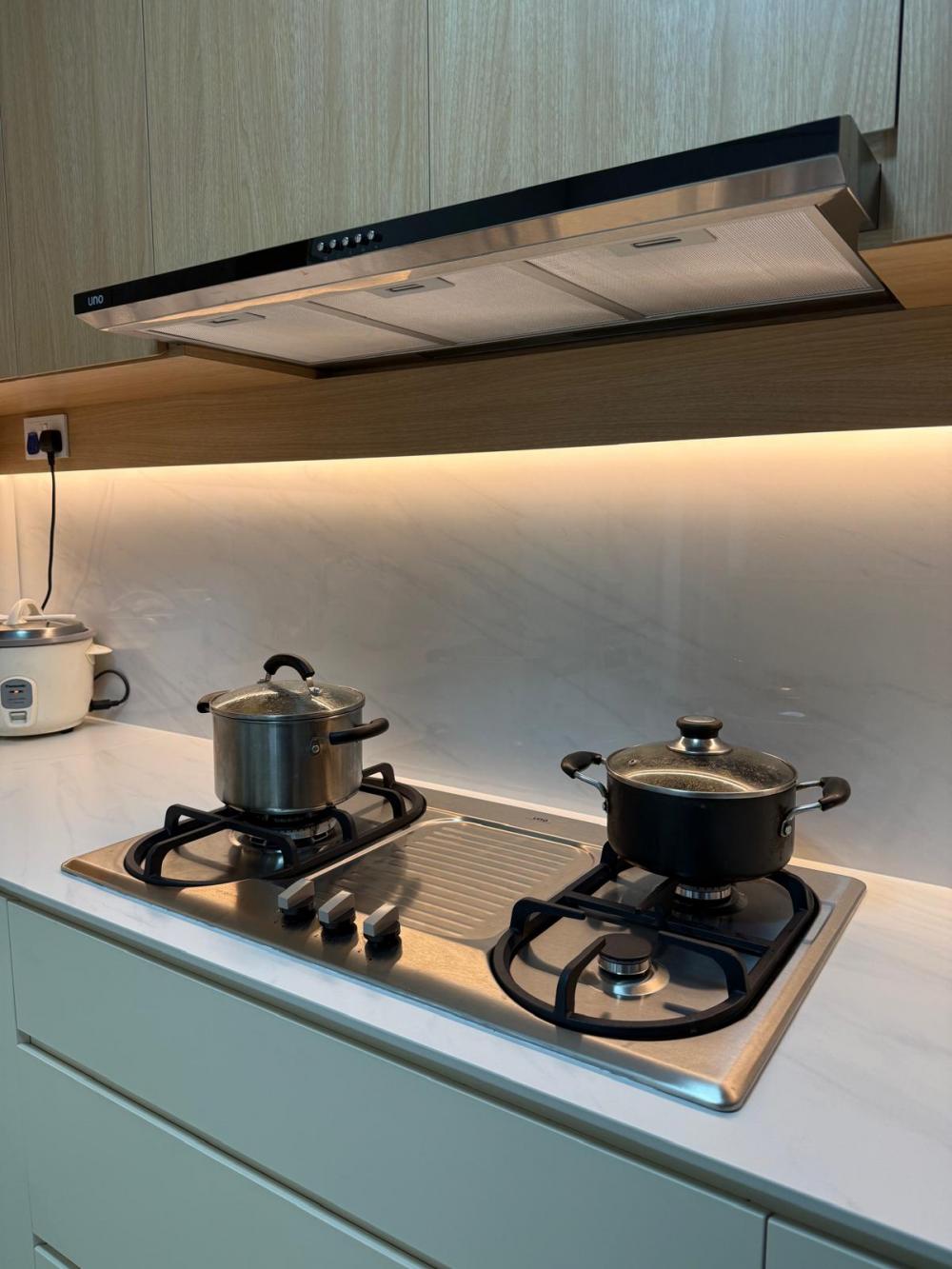 Modern Kitchen with Countertop and Cupboard